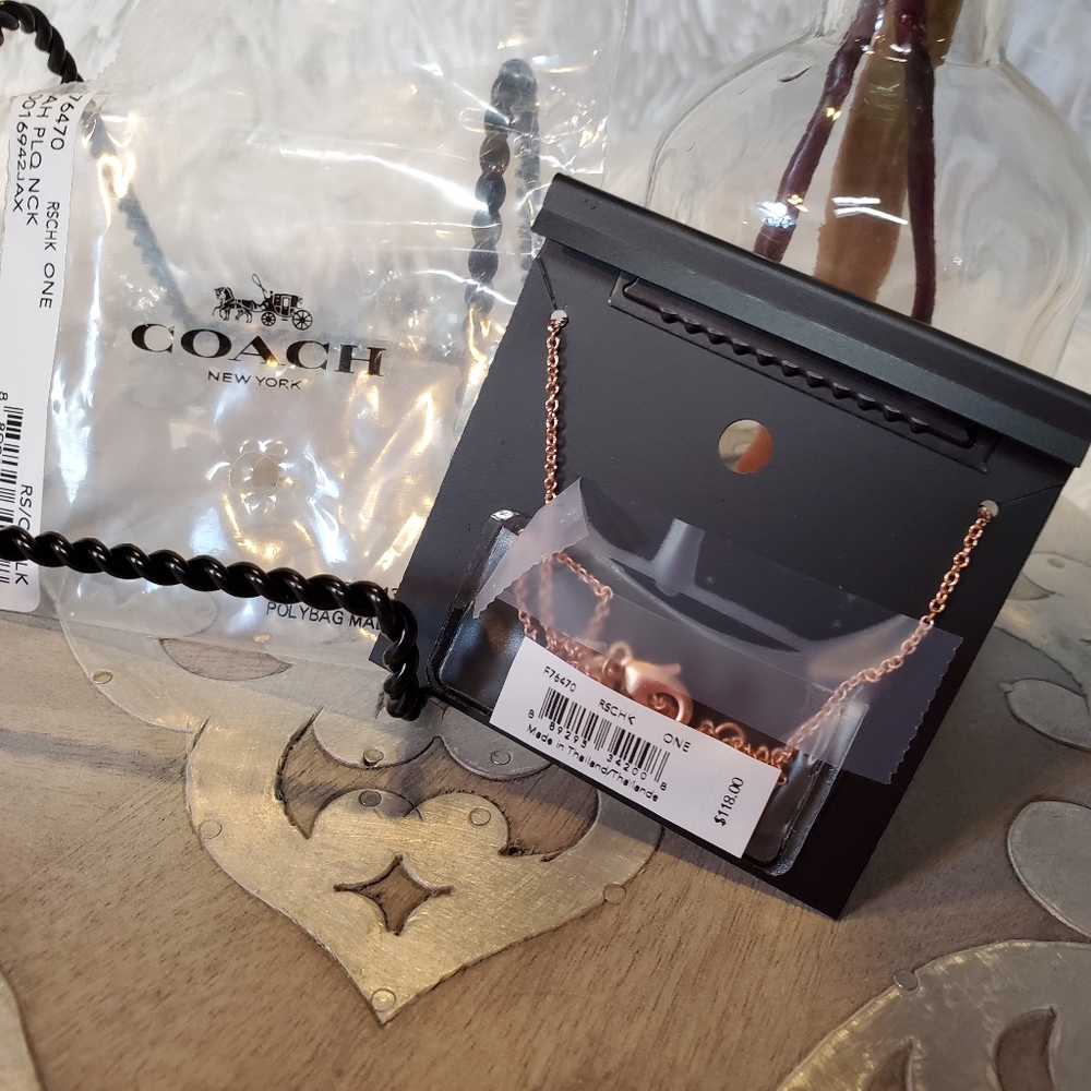 Coach Plaque Necklace - Picture 2 of 3